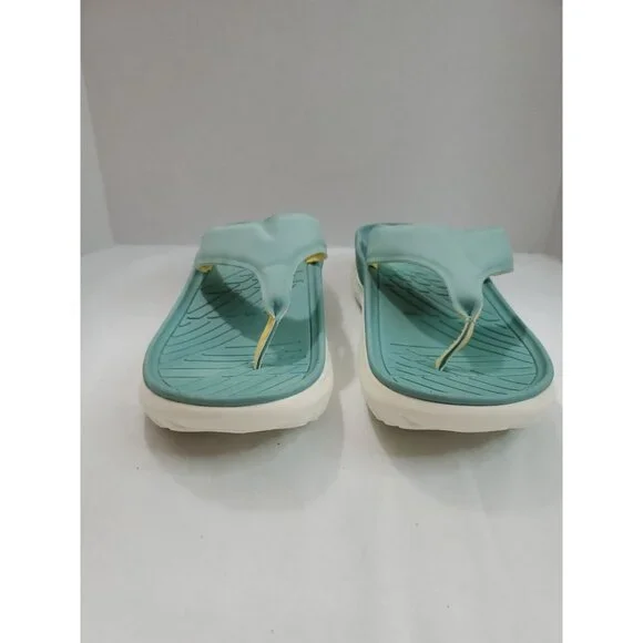 Vionic Restore Recovery Flip Flop Sandal Size Womens 12 - Mens 10.5 Blue White - Picture 2 of 9